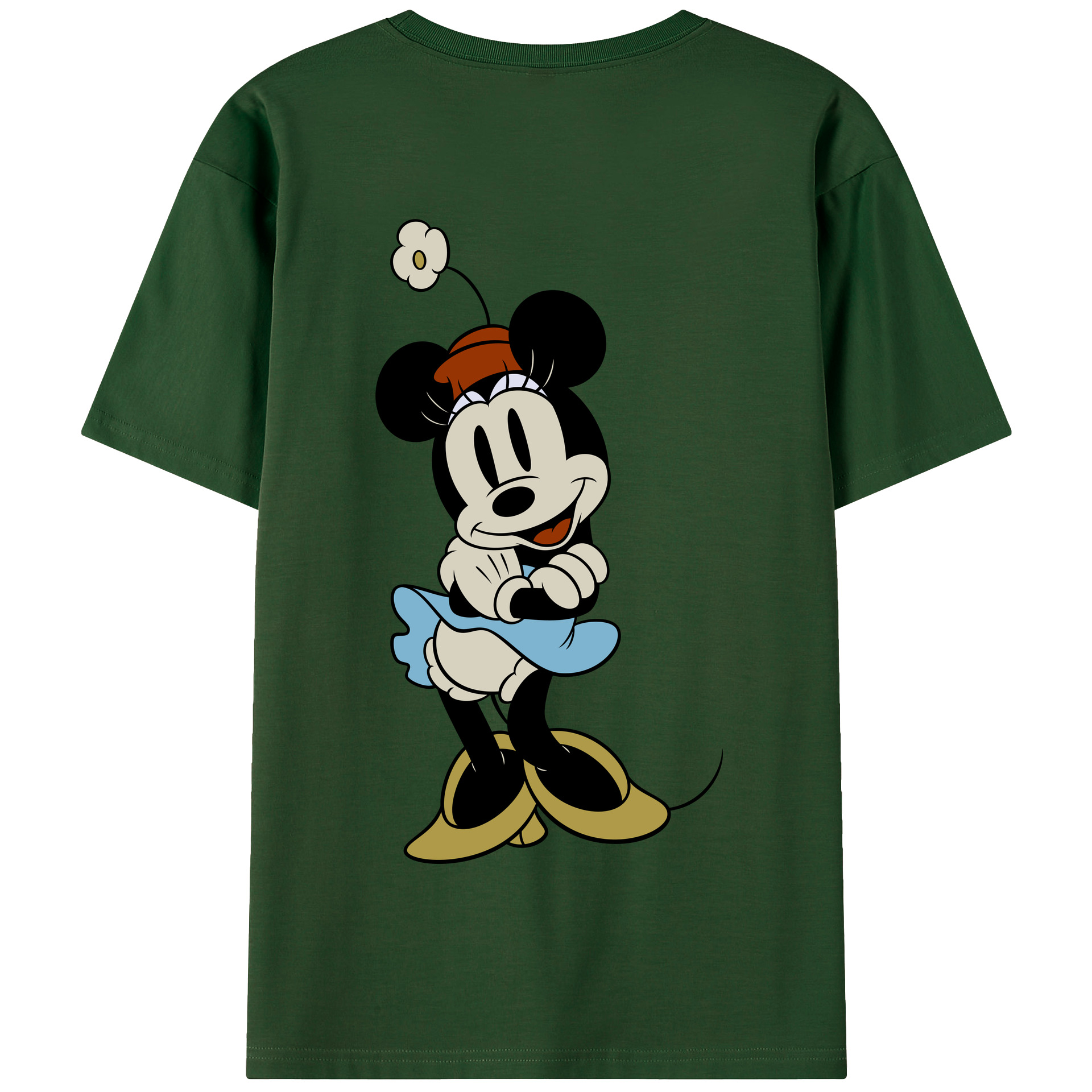 （画像用） ミッキーマウス Mickey Mouse 綿100％半袖Tシャツ（背面プリント）